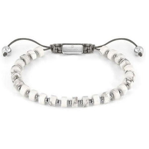 Bracciale Uomo con Pietre Turchese Bianco Instinct Nomination