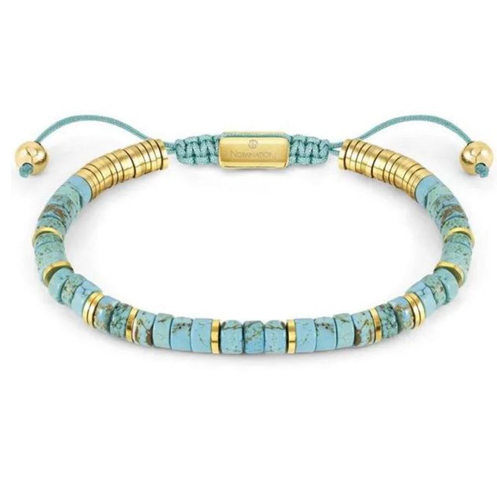 Bracciale Uomo con Pietre Turchese Venato Instinct Nomination