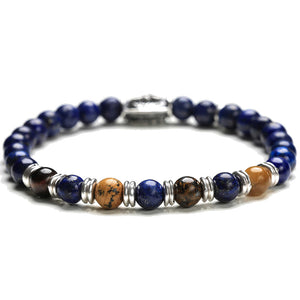 Bracciale Uomo in Argento Stone Blue Sky Light Gerba Gioielli