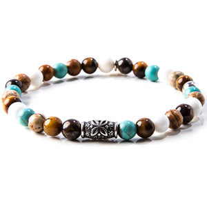 Bracciale Uomo in Argento Stone Havana Gerba Gioielli