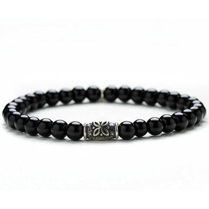 Bracciale Uomo in Argento Stone Black Spirit Gerba Gioielli