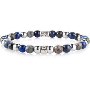 Bracciale Uomo in Argento Stone Grey London Gerba Gioielli