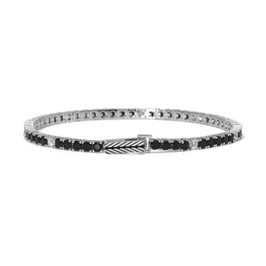 Bracciale Uomo in Argento Tennis Misura M Mabina Gioielli