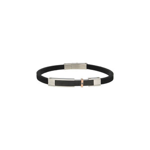 Bracciale Uomo in Gomma con Zirconi pvd Bronze Zoppini 
