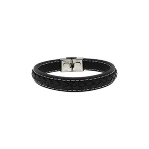 Bracciale Uomo in Pelle Nero L2382_0005 - Zoppini   