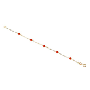 Bracciale con Corallo Battesimo Oro 