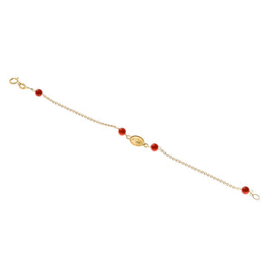 Bracciale con Corallo Battesimo Oro 
