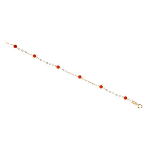 Bracciale con Corallo Battesimo Oro
