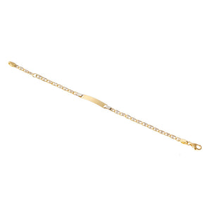 Bracciale con Targhetta Bambino Battesimo Oro 