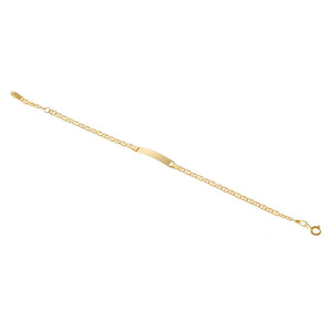 Bracciale con Targhetta Bambino Battesimo Oro 