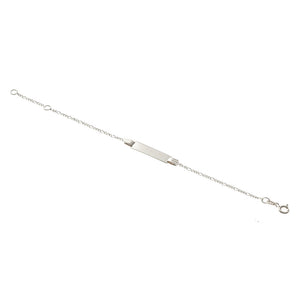 Bracciale con Targhetta Bambino Battesimo Oro 