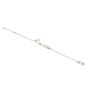 Bracciale con Targhetta Bambino Battesimo Oro 