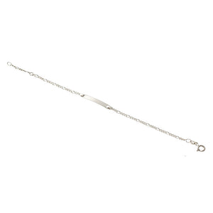 Bracciale con Targhetta Bambino Battesimo Oro 