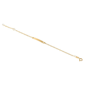 Bracciale con Targhetta Bambino Battesimo Oro
