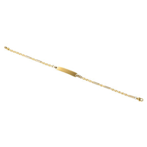 Bracciale con Targhetta Battesimo Oro 