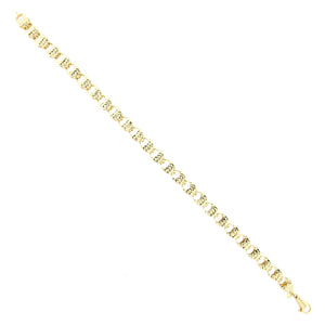 Bracciale Donna in Oro Giallo Diamantato