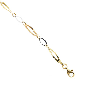 Bracciale Bambina Comunione e Cresima Oro Giallo e Bianco