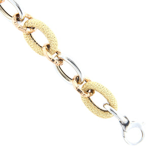 Bracciale Donna Oro Bianco e Giallo