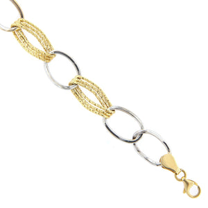 Bracciale Donna Oro Bianco e Giallo