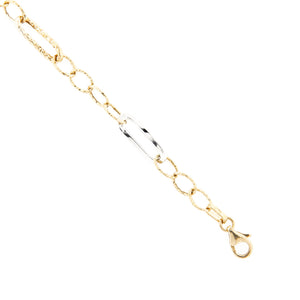 Bracciale Donna Oro Bianco e Giallo