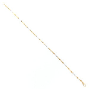 Bracciale Unisex Oro Bianco e Giallo