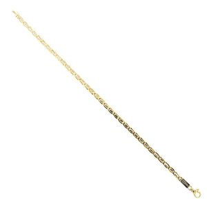 Bracciale Uomo Oro Bianco e Giallo