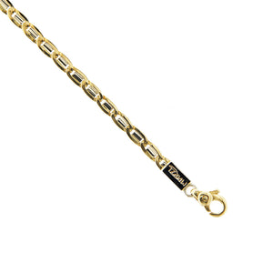 Bracciale Uomo Oro Bianco e Giallo