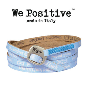 Bracciale We Positive Azzurro Vintage Collection Pelle WP107