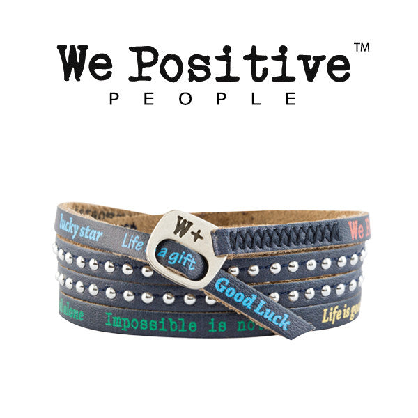 Bracciale We Positive Blu Multicolore Collezione Holiday Pelle HD005