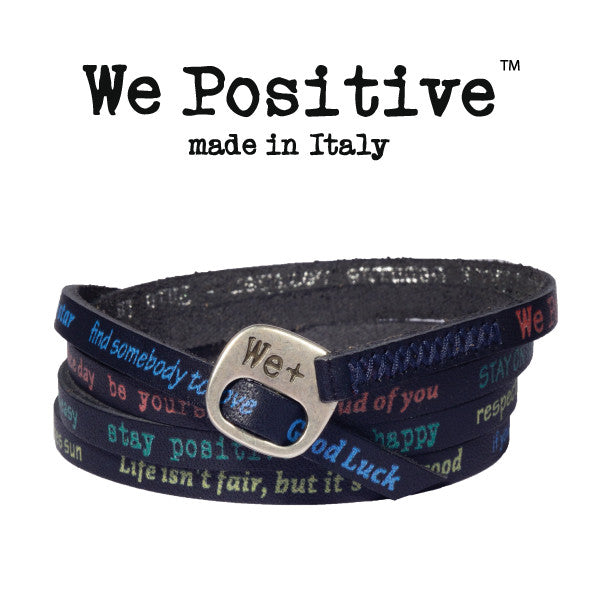 Bracciale We Positive Blu Vintage Collection Pelle WP130