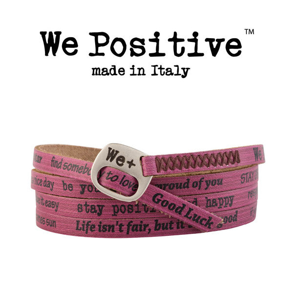 Bracciale We Positive Ciclamino Vintage Collection Pelle WP138