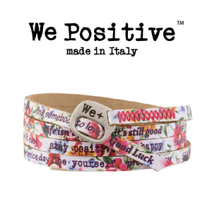 Bracciale We Positive Hibiscus Collezione Fantasia Pelle WP205