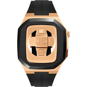 Cassa Acciao Rose per Smartwatch Cinturino Nero Daniel Wellington