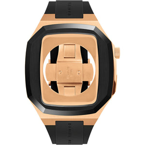Cassa Acciao Rose per Smartwatch Cinturino Nero Daniel Wellington