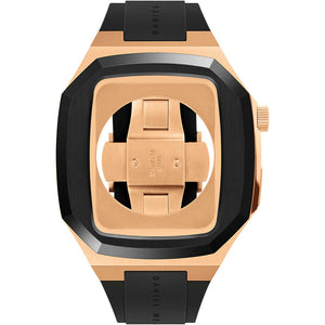 Cassa Acciao Rose per Smartwatch Cinturino Nero Daniel Wellington