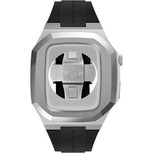 Cassa Acciao Silver per Smartwatch Cinturino Nero Daniel Wellington