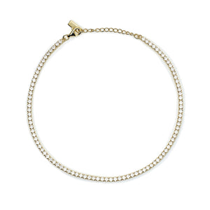 Cavigliera Donna in Argento Dorato con Zirconi Mabina Gioielli