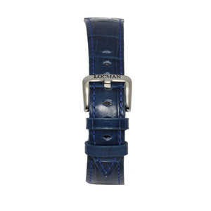 Cinturino Orologio Uomo 1960 Locman in Pelle Blu