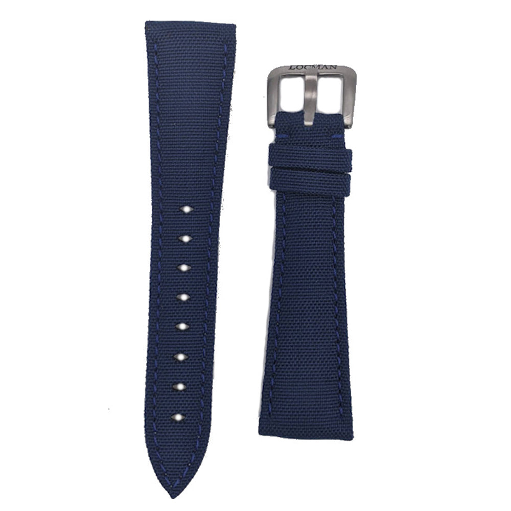 Cinturino Orologio Uomo Sport Locman in Tessuto Blu Scuro