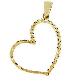 Ciondolo Cuore in Oro Giallo