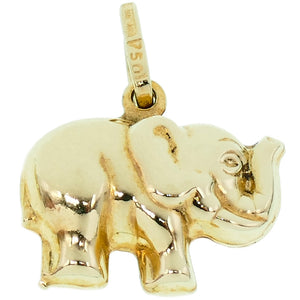Ciondolo Elefante in Oro Giallo