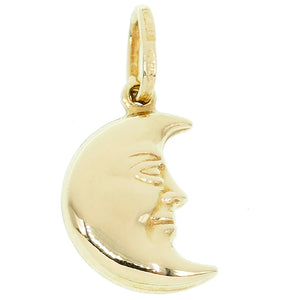 Ciondolo Luna in Oro Giallo
