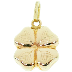 Ciondolo Quadrifoglio in Oro Giallo