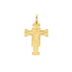 Ciondolo Unisex Crocefisso Cimabue in Oro Giallo