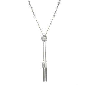 Collana Donna Acciaio Nappina Metallica e Cristalli Liu Jo Luxury