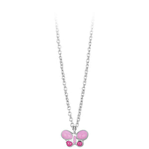 Collana Bambina Farfalla Smaltata in Argento Mabina Gioielli