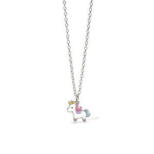 Collana Bambina in Argento con Unicorno Mabina Gioielli