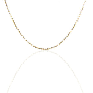 Collana Bambino Traversino in Oro Giallo Maglia Piena Diamantata