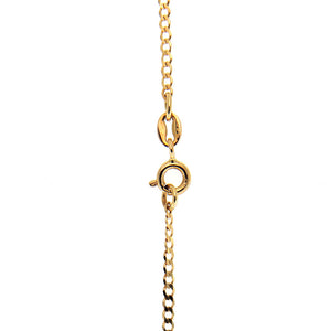 Collana Bambino in Oro Giallo Diamantato