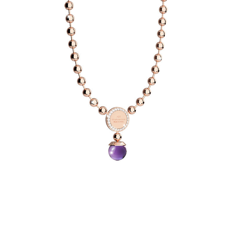 Collana Colore Rosa Boulevard BHBKRA02 - Rebecca Gioielli 